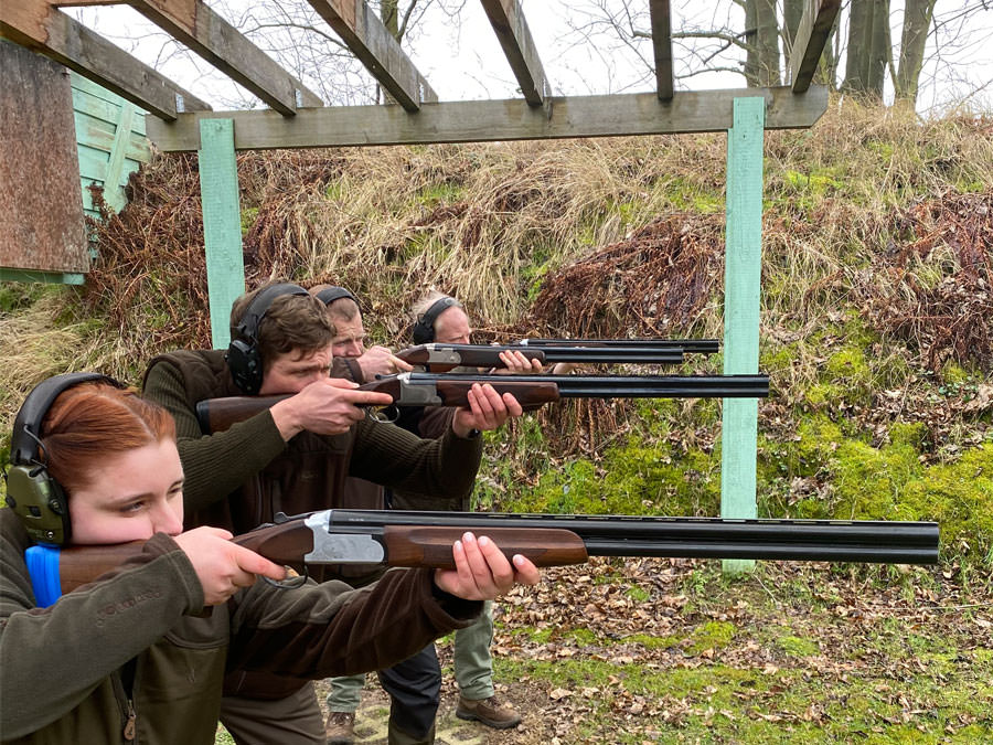 Schießausbildung in der Jagdschule auf Rügen